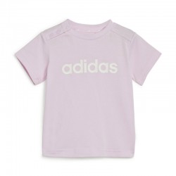 Adidas Essentials Lineage Organic Cotton Tee And Shorts Set (IS2496)ΒΡΕΦΙΚΟ ΣΕΤ ΓΚΡΙ/ΡΟΖ