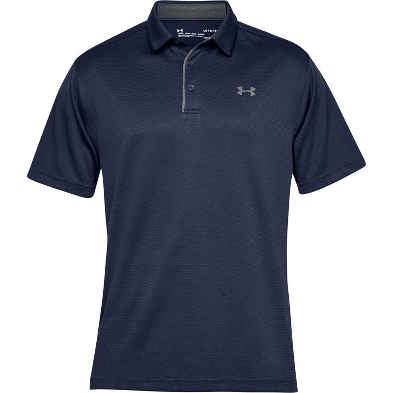 UNDER ARMOUR TECH POLO (1290140-410)ΑΝΔΡΙΚΟ T-SHIRT ΚΟΝΤΟΜΑΝΙΚΟ POLO Midnight Navy / Graphite