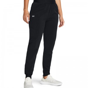 UNDER ARMOUR SPORT HIGH RISE WOVEN PANT (1382727-001)ΓΥΝΑΙΚΕΙΟ ΠΑΝΤΕΛΟΝΙ ΦΟΡΜΑΣ ΜΑΥΡΟ