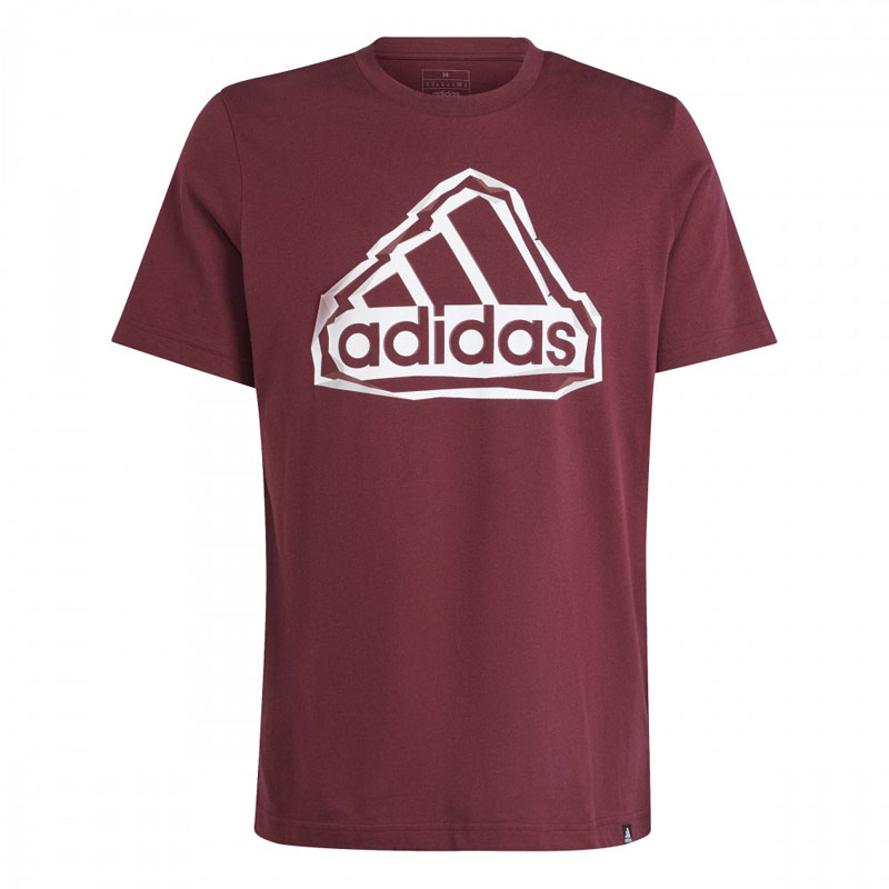 ADIDAS FOLDED BADGE PRINTED T-SHIRT MENS (IM8302)ΑΝΔΡΙΚΟ T-SHIRT Shadow Red