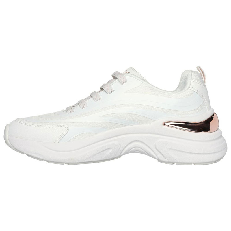 SKECHERS HAZEL - STEP N FLOW (177575-WHT)ΓΥΝΑΙΚΕΙΟ ΥΠΟΔΗΜΑ WHITE/GOLD