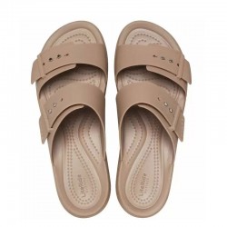 CROCS Brooklyn Buckle LowWdg - Latte (207431-2Q9)Γυναικείες Πλατφόρμες Καφέ