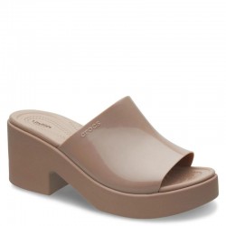 CROCS Brooklyn Slide High Shine Heel - Latte (209709-2Q9)ΓΥΝΑΙΚΕΙΟ ΑΝΑΤΟΜΙΚΟ ΥΠΟΔΗΜΑ ΚΑΦΕ