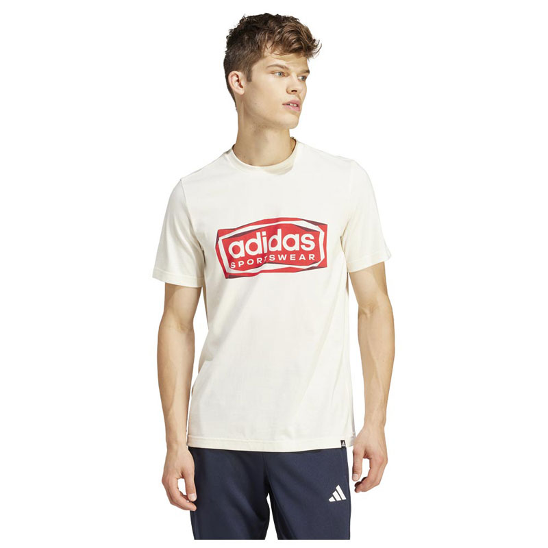 ADIDAS Folded Sportswear Graphic Tee (IS2880) ΑΝΔΡΙΚΟ T-SHIRT ΕΚΡΟΥ