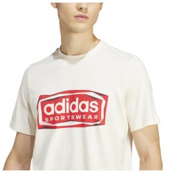 ADIDAS Folded Sportswear Graphic Tee (IS2880) ΑΝΔΡΙΚΟ T-SHIRT ΕΚΡΟΥ