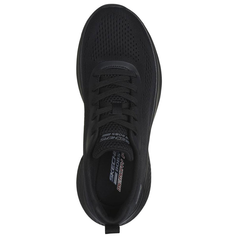 SKECHERS BOBS INFINITY LACE UP ENGINEERED KNIT FOAM (117550-BBK)ΓΥΝΑΙΚΕΙΟ ΥΠΟΔΗΜΑ ΜΑΥΡΟ