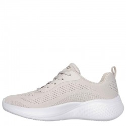 SKECHERS BOBS INFINITY LACE UP ENGINEERED KNIT FOAM (117550-NAT)ΓΥΝΑΙΚΕΙΟ ΥΠΟΔΗΜΑ ΜΠΕΖ