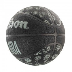 Wilson NBA All Team Basketball (WTB1300XBNBA)Μπάλα Μπάσκετ Outdoor SIZE 7 BLACK/GRAY