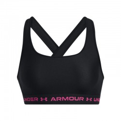 UNDER ARMOUR CROSSBACK MID BRA ΜΠΟΥΣΤΑΚΙ (1361034-004)Black/Black/Astro Pink