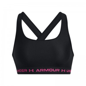 UNDER ARMOUR CROSSBACK MID BRA ΜΠΟΥΣΤΑΚΙ (1361034-004)Black/Black/Astro Pink UNDER ARMOUR CROSSBACK MID BRA ΜΠΟΥΣΤΑΚΙ (1361034-004)Black/Black/Astro Pink