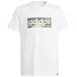 Adidas Camo Linear Graphic T-Shirt KIDS (IW1372)ΠΑΙΔΙΚΟ T-SHIRT ΛΕΥΚΟ