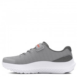 UNDER ARMOUR UA BPS Surge 4 AC KIDS (3027104-100)ΠΑΙΔΙΚΟ ΠΑΠΟΥΤΣΙ  Mod Gray/Castlerock/Phoenix Fire