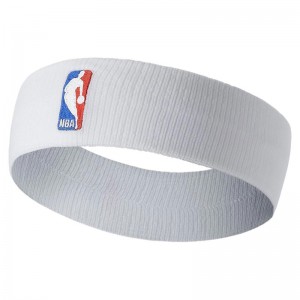 NIKE HEADBAND NBA (N.KN.02-100)Αθλητικό Περιμετώπιο Λευκό NIKE HEADBAND NBA (N.KN.02-100)Αθλητικό Περιμετώπιο Λευκό
