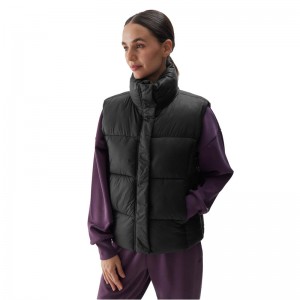 4F VEST JACKET (4FWAW24TVJAF140-20S)ΓΥΝΑΙΚΕΙΟ ΜΠΟΥΦΑΝ ΑΜΑΝΙΚΟ ΜΑΥΡΟ 4F VEST JACKET (4FWAW24TVJAF140-20S)ΓΥΝΑΙΚΕΙΟ ΜΠΟΥΦΑΝ ΑΜΑΝΙΚΟ ΜΑΥΡΟ