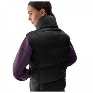 4F VEST JACKET (4FWAW24TVJAF140-20S)ΓΥΝΑΙΚΕΙΟ ΜΠΟΥΦΑΝ ΑΜΑΝΙΚΟ ΜΑΥΡΟ 4F VEST JACKET (4FWAW24TVJAF140-20S)ΓΥΝΑΙΚΕΙΟ ΜΠΟΥΦΑΝ ΑΜΑΝΙΚΟ ΜΑΥΡΟ