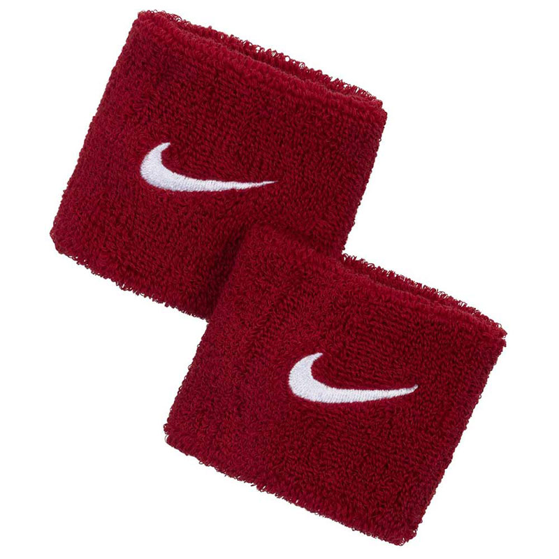 Nike Swoosh Wristbands (N.NN.04-601)Αθλητικά Περικάρπια Κόκκινα 2 ΤΕΜΑΧΙΑ