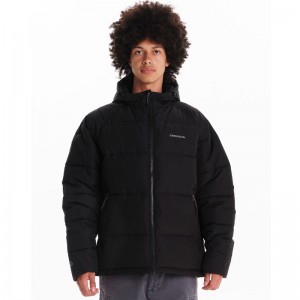 EMERSON ΑΝΔΡΙΚΟ ΜΠΟΥΦΑΝ PUFFER ΜΕ ΚΟΥΚΟΥΛΑ ΜΑΥΡΟ (242.EM10.90-BLACK)