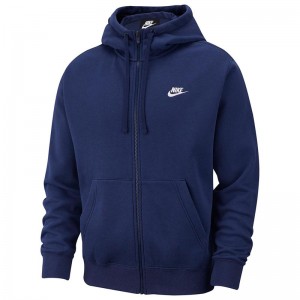 Nike Sportswear Club Fleece Full-Zip Hoodie (BV2645-410)Ανδρική Φούτερ Ζακέτα με Κουκούλα και Τσέπες Navy Μπλε Nike Sportswear Club Fleece Full-Zip Hoodie (BV2645-410)Ανδρική Φούτερ Ζακέτα με Κουκούλα και Τσέπες Navy Μπλε
