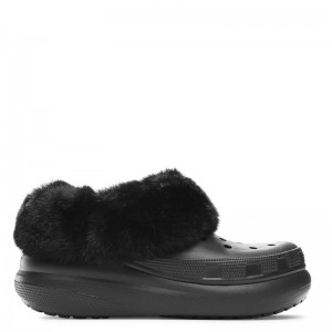 CROCS FUREVER CRUSH (208446-001)Χειμερινές Γυναικείες Παντόφλες σε Μαύρο Χρώμα CROCS FUREVER CRUSH (208446-001)Χειμερινές Γυναικείες Παντόφλες σε Μαύρο Χρώμα