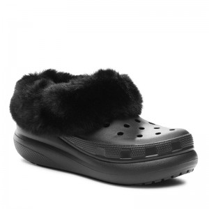 CROCS FUREVER CRUSH (208446-001)Χειμερινές Γυναικείες Παντόφλες σε Μαύρο Χρώμα CROCS FUREVER CRUSH (208446-001)Χειμερινές Γυναικείες Παντόφλες σε Μαύρο Χρώμα