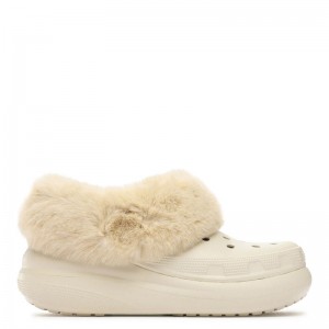 CROCS Furever Crush (208446-2Y2)Χειμερινές Γυναικείες Παντόφλες σε Μπεζ Χρώμα CROCS Furever Crush (208446-2Y2)Χειμερινές Γυναικείες Παντόφλες σε Μπεζ Χρώμα