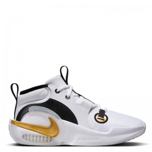 Nike Air Zoom Crossover 2 KIDS (FB2689-100)Παιδικά Παπούτσια Μπάσκετ WHITE/GOLD/BLACK