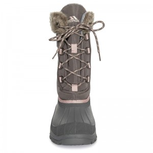 Trespass Stavra II Female snow boots (FAFOBON20001-STG)ΓΥΝΑΙΚΕΙΑ ΜΠΟΤΑ ΓΙΑ ΧΙΟΝΙΑ ΑΔΙΑΒΡΟΧΗ STORM GREY