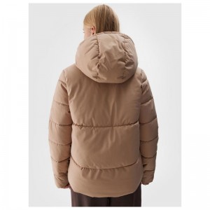 4F DOWN JACKET (4FWAW24TDJAF473-83S)ΓΥΝΑΙΚΕΙΟ ΜΠΟΥΦΑΝ ΜΠΕΖ 4F DOWN JACKET (4FWAW24TDJAF473-83S)ΓΥΝΑΙΚΕΙΟ ΜΠΟΥΦΑΝ ΜΠΕΖ