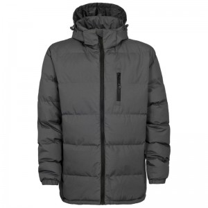 Trespass Mens Hooded Padded Casual Jacket Clip (MAJKCAI20001-FLI)Ανδρικό Μπουφάν Puffer ΓΚΡΙ Trespass Mens Hooded Padded Casual Jacket Clip (MAJKCAI20001-FLI)Ανδρικό Μπουφάν Puffer ΓΚΡΙ