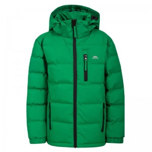 Trespass Boys Padded Jacket Windproof Water Resistant Hooded Tuff (MCJKCAI20004-CVR)ΠΑΙΔΙΚΟ ΜΠΟΥΦΑΝ ΑΔΙΑΒΡΟΧΟ ΠΡΑΣΙΝΟ