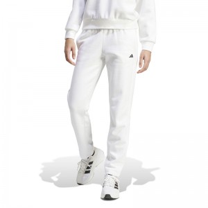 Αdidas Essentials Small Logo Feel Cozy Open Hem (IW8182)ΓΥΝΑΙΚΕΙΟ ΠΑΝΤΕΛΟΝΙ ΦΟΡΜΑΣ ΙΣΙΟ ΛΕΥΚΟ