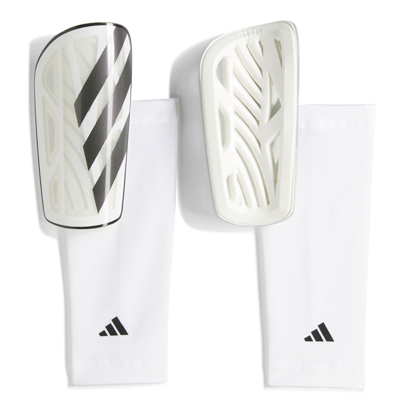 ADIDAS Tiro League Shin Guards (IQ4040)ΕΠΙΚΑΛΑΜΙΔΕΣ ΕΝΗΛΙΚΩΝ White / Black / Silver Metallic