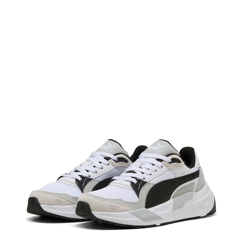 PUMA Trinity 2 JR (401490-01)ΠΑΙΔΙΚΑ ΠΑΠΟΥΤΣΙΑ ΛΕΥΚΟ/ΜΑΥΡΟ