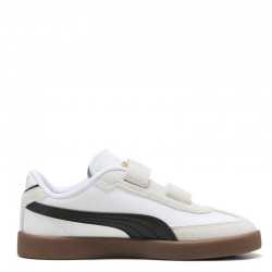 Puma CLUB II ERA V PS (402307-02)ΠΑΙΔΙΚΑ ΠΑΠΟΥΤΣΙΑ ΛΕΥΚΟ/ΜΑΥΡΟ