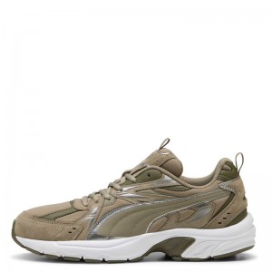 PUMA Milenio Tech Suede Sneakers (393489-15)Velvet Moss-Puma Aged PUMA Milenio Tech Suede Sneakers (393489-15)Velvet Moss-Puma Aged