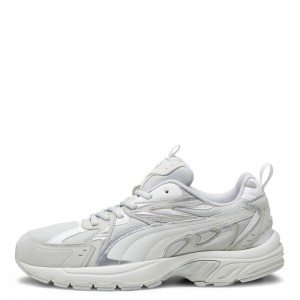 PUMA Milenio Tech Suede Sneakers UNISEX (393489-02)Cool Light Gray/Feather Gray/White PUMA Milenio Tech Suede Sneakers UNISEX (393489-02)Cool Light Gray/Feather Gray/White
