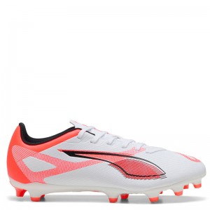 Puma Ultra 5 Play FG/AG (108169-01)Ανδρικα Ποδοσφαιρικά Παπούτσια με Τάπες  WHITE/BLACK/ORANGE Puma Ultra 5 Play FG/AG (108169-01)Ανδρικα Ποδοσφαιρικά Παπούτσια με Τάπες  WHITE/BLACK/ORANGE