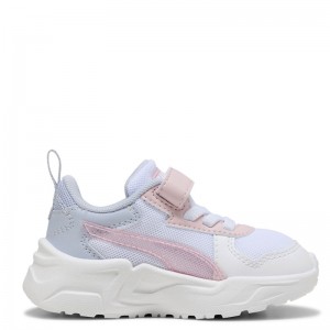 Puma Trinity Lite Blurry Dreams Ac Inf (402267-01)ΒΡΕΦΙΚΑ ΠΑΠΟΥΤΣΙΑ ΛΕΥΚΟ/ΣΟΜΟΝ/ΓΚΡΙ