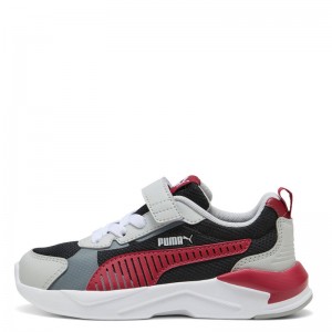 Puma X-Ray 3 LT AC PS (401494-02)ΠΑΙΔΙΚΑ ΠΑΠΟΥΤΣΙΑ  Black/Dark Crimson