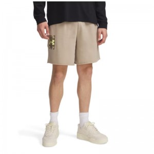 UNDER ARMOUR RIVAL TERRY LOGO SHORTS 8IN (1390147-299)ΑΝΔΡΙΚΗ ΒΕΡΜΟΥΔΑ City Khaki/Bayou/Sonic Yellow UNDER ARMOUR RIVAL TERRY LOGO SHORTS 8IN (1390147-299)ΑΝΔΡΙΚΗ ΒΕΡΜΟΥΔΑ City Khaki/Bayou/Sonic Yellow