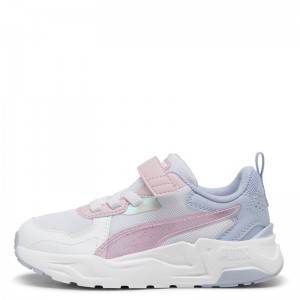Puma Trinity Lite Blurry Dreams AC+ PS (402266-01)ΠΑΙΔΙΚΑ ΠΑΠΟΥΤΣΙΑ White/Rose Mauve
