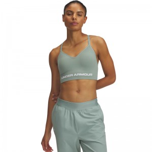 Under Armour Vanish Seamless Low Bra (1384417-348)ΓΥΝΑΙΚΕΙΟ ΜΠΟΥΣΤΑΚΙ Silica Green/White Under Armour Vanish Seamless Low Bra (1384417-348)ΓΥΝΑΙΚΕΙΟ ΜΠΟΥΣΤΑΚΙ Silica Green/White