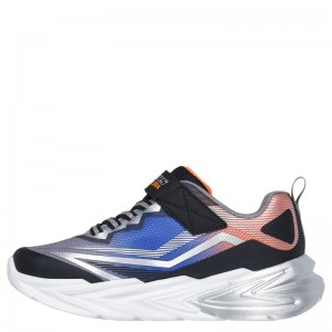 SKECHERS S Lights: Flex-Glow Ultra (400139L-BKSL)ΠΑΙΔΙΚΑ ΠΑΠΟΥΤΣΙΑ ΦΩΤΙΖΟΜΕΝΑ BLACK / SILVER
