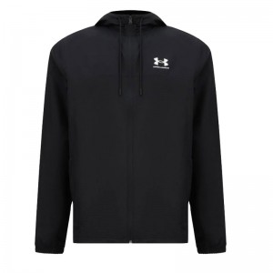 Under Armour Rival Woven Windbreaker (1390149-001)ΑΝΔΡΙΚΗ ΖΑΚΕΤΑ ΑΝΤΙΑΝΕΜΙΚΗ/ΥΔΡΟΑΠΩΘΗΤΙΚΗ ΜΑΥΡΗ