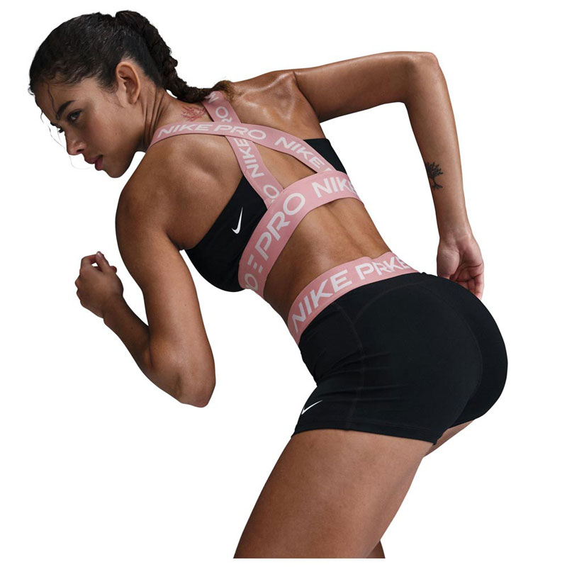 Nike Dri-Fit Pro 365 SHORT 3IN (CZ9857-027)Γυναικειο Κολάν-Σορτς BLACK/ELEMENTAL PINK/WHITE