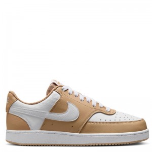 Nike Court Vision Low Next Nature (DH3158-201)HEMP/WHITE ΜΠΕΖ/ΛΕΥΚΟ
