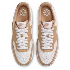 Nike Court Vision Low Next Nature (DH3158-201)HEMP/WHITE ΜΠΕΖ/ΛΕΥΚΟ