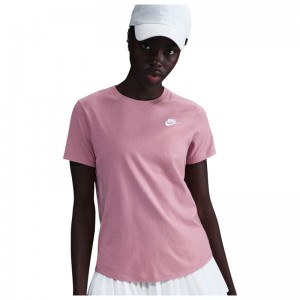 Nike Sportswear Club Essentials (DX7902-645)Γυναικείο Αθλητικό T-shirt ELEMENTAL PINK