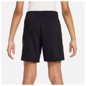 Nike Sportswear Club Fleece KIDS (FD2997-010)ΠΑΙΔΙΚΗ ΒΕΡΜΟΥΔΑ ΜΑΥΡΟ/ΛΕΥΚΟ