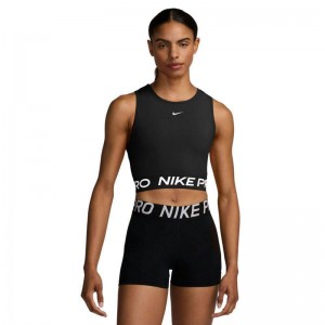 Nike Pro Dri-FIT Γυναικείο crop tank top (FZ3615-010)ΜΑΥΡΟ